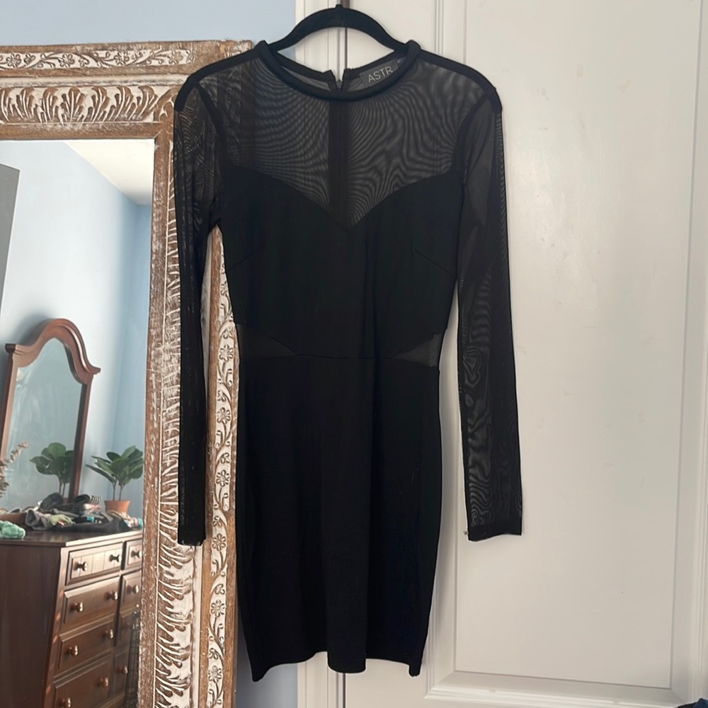 ASTR black mini dress